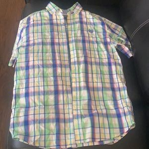 Boys Short-Sleeve Chaps Button Down Shirt